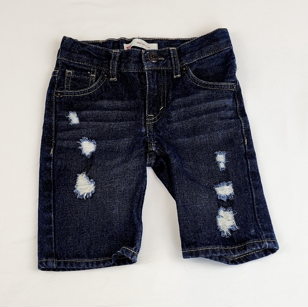 Levi's 505 Regular Distressed Jeans Shorts